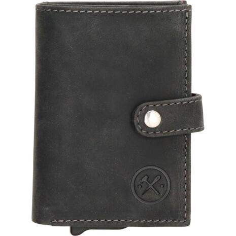 Πορτοφόλι Safety wallet hide & stitches Black (20208-001)